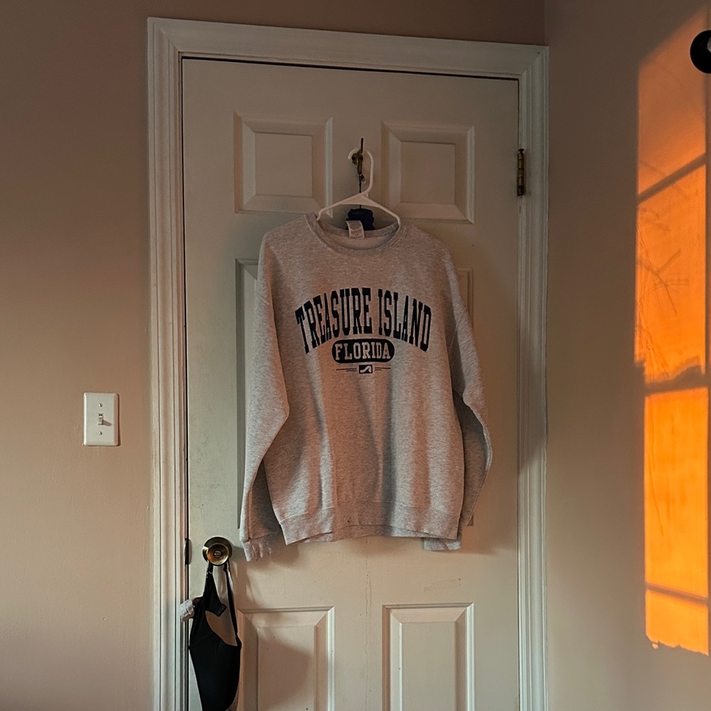 Treasure Island Florida Gray Crewneck Sweatshirt